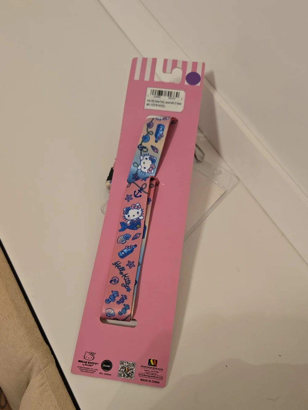 Hello Kitty Pink Lanyard for Kids Nwt